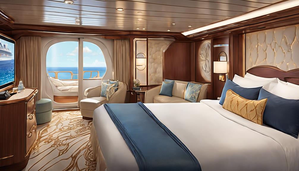 luxurious ocean view accommodations onboard