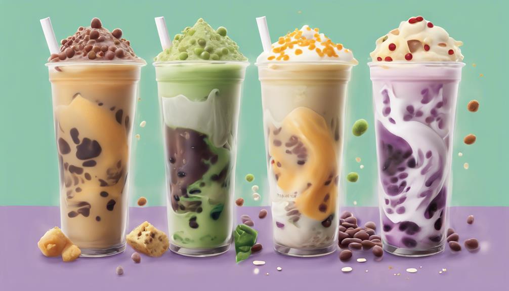 milk tea flavor variety