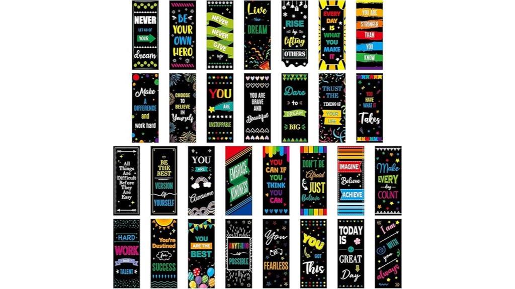 120 durable motivational bookmarks