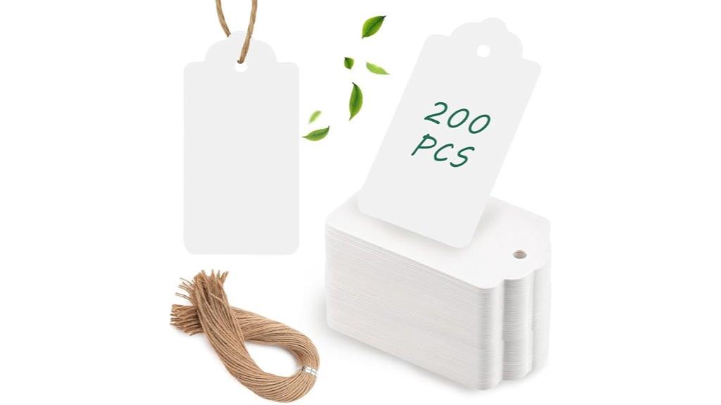 200 gift tags with string