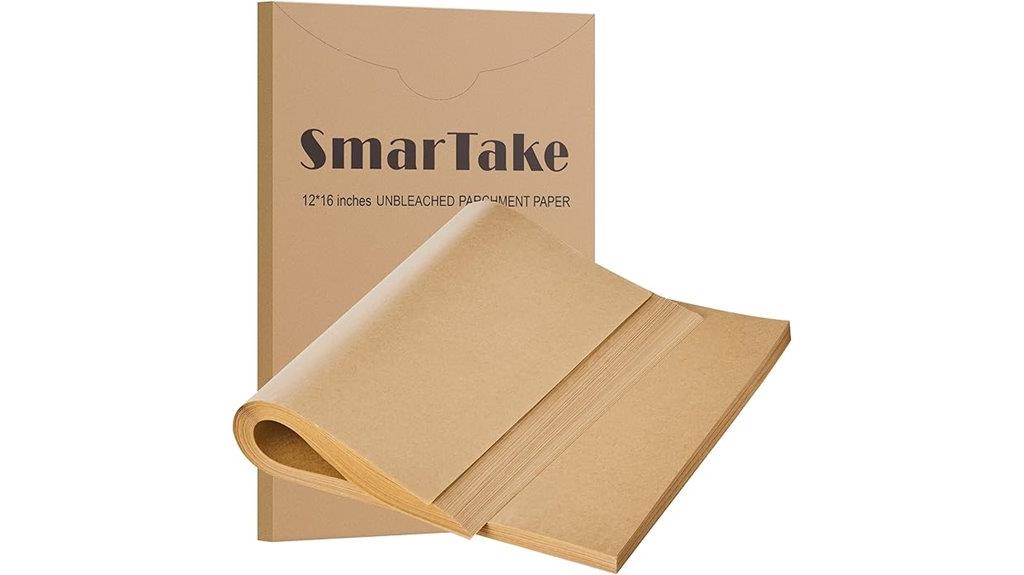 200 pack parchment baking sheets