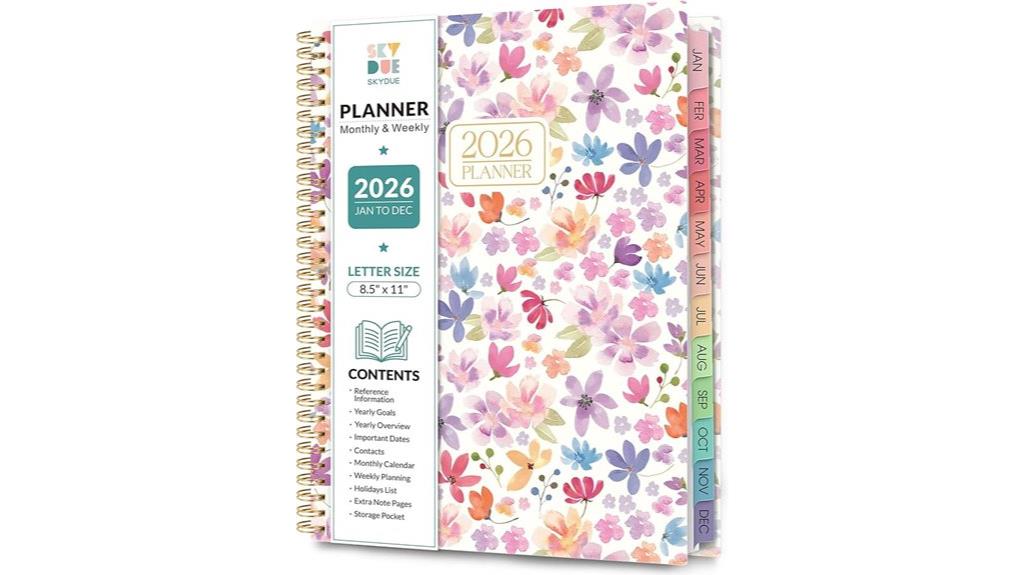 2026 planner weekly monthly