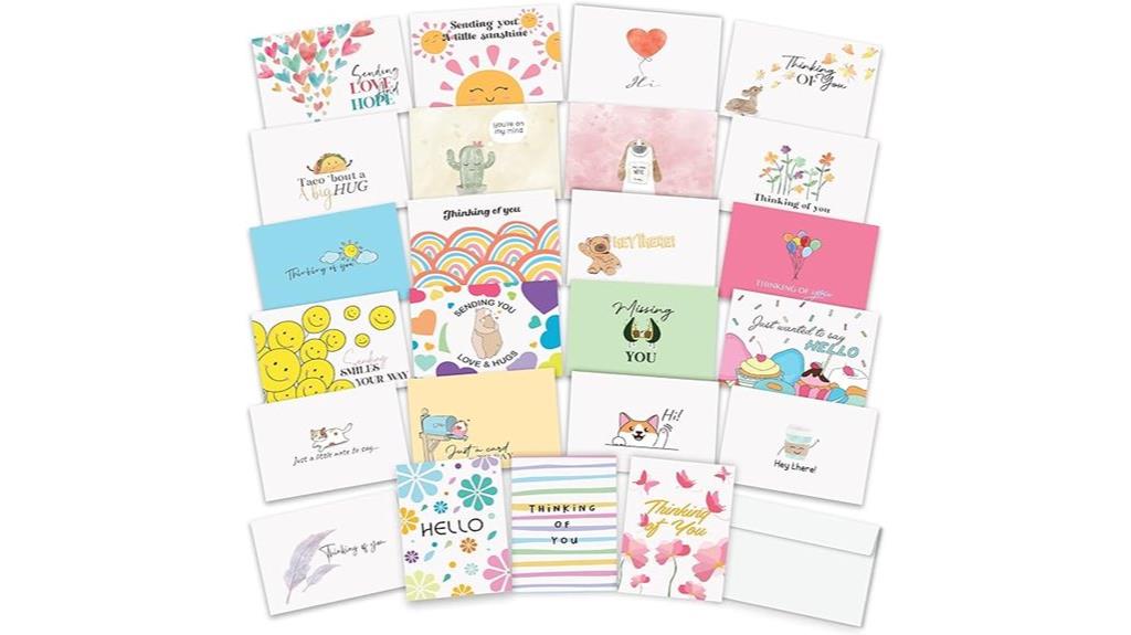 24 thinking of you cards