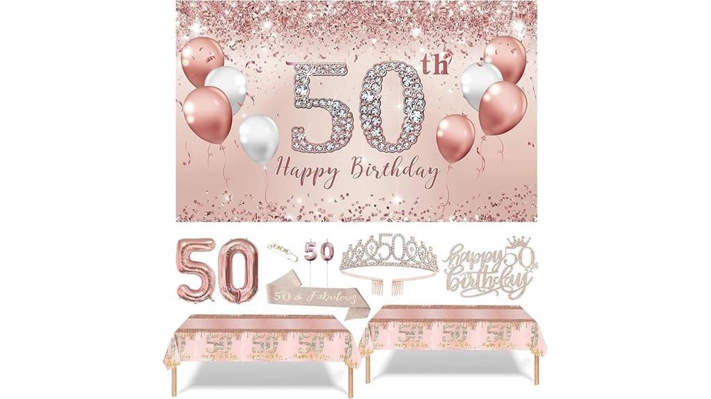 50th birthday celebration set