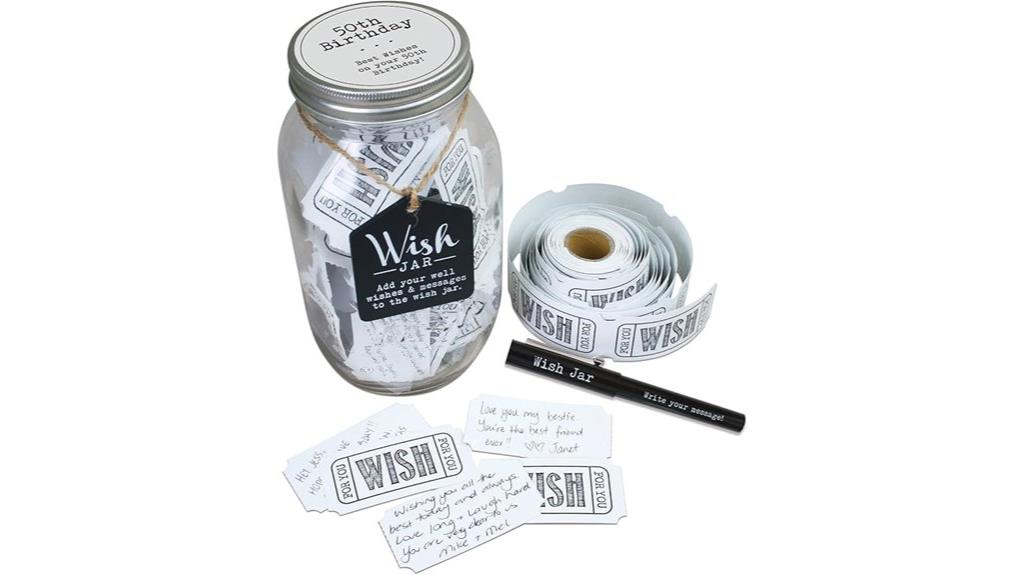 50th birthday ticket jar