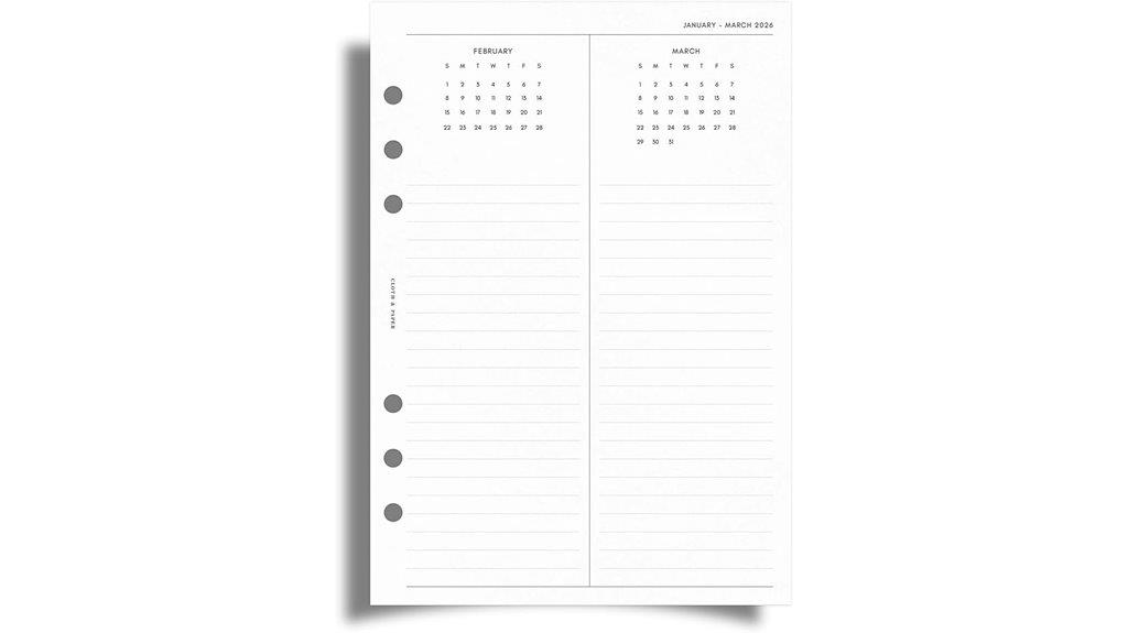 a5 cloth paper planner