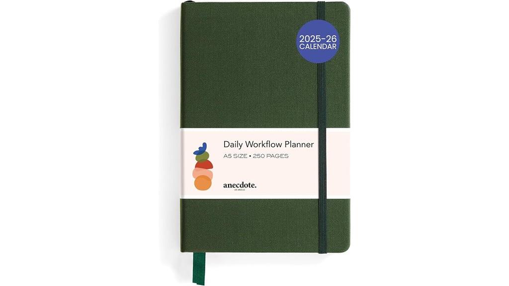 a5 hardcover monthly planner