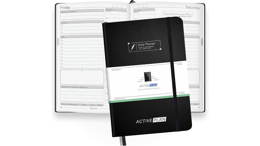 active plan leather planner
