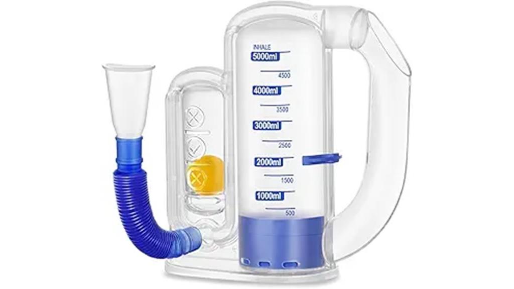 adult breathing exercise device
