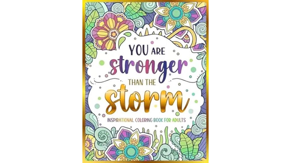 adult inspirational quote coloring