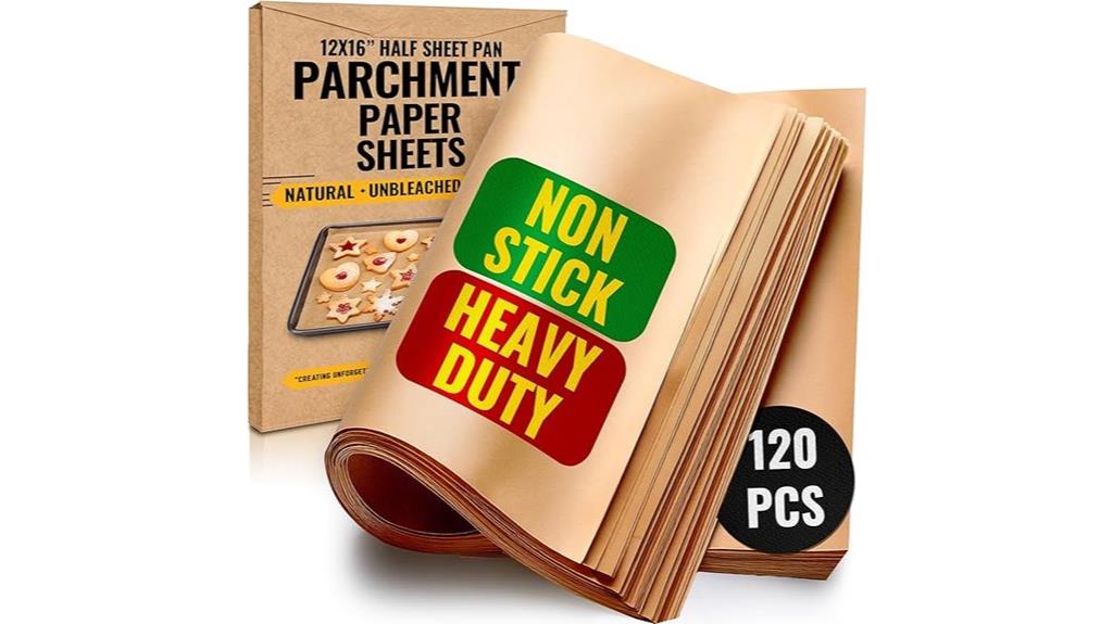 baking parchment paper sheets