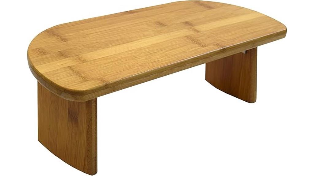 bamboo foldable meditation bench