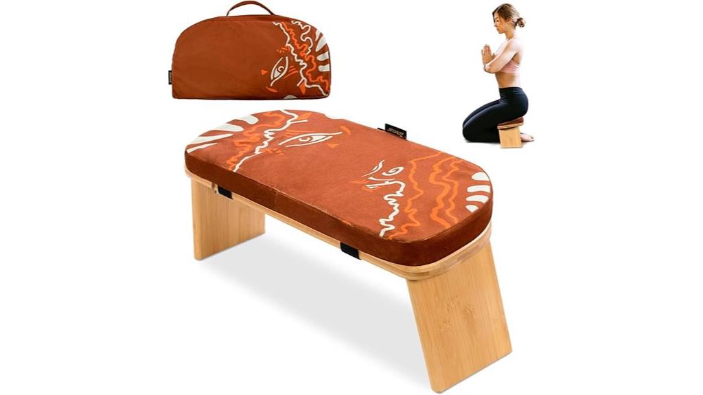 bamboo meditation bench cushion