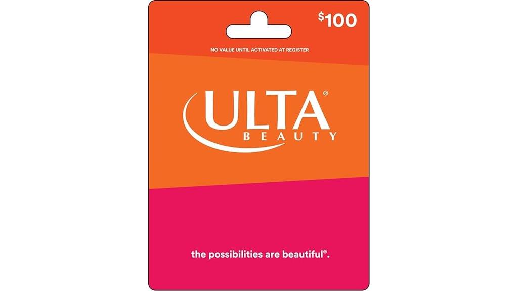beauty store gift card