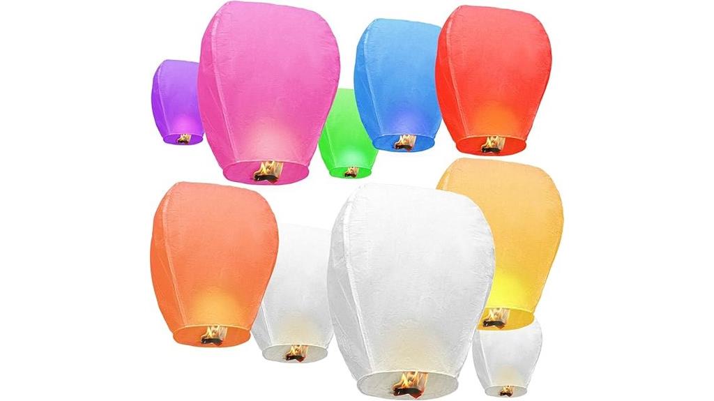 biodegradable festival sky lanterns