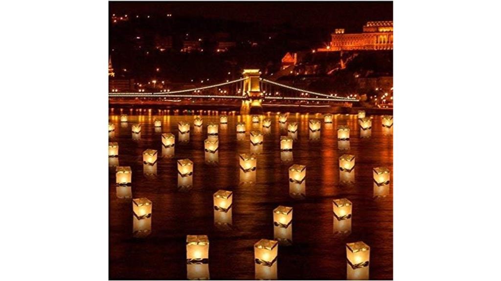 biodegradable floating lanterns