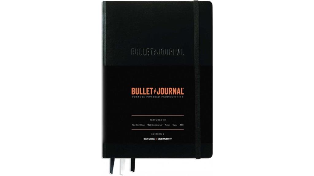 black a5 bullet journal