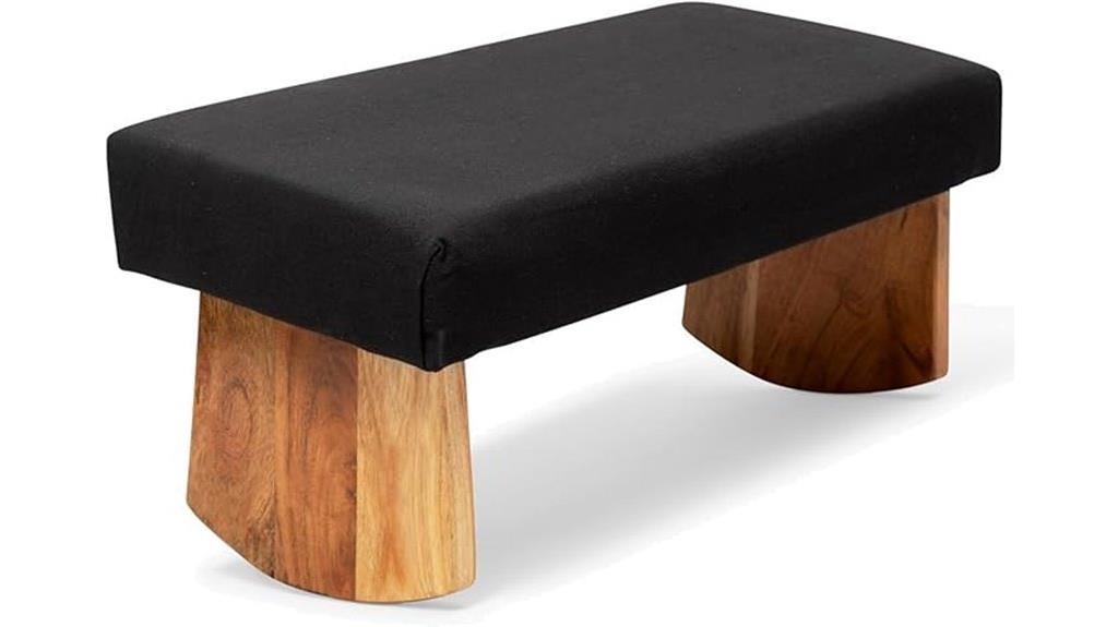 black zen meditation bench