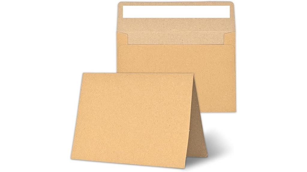 blank cards and envelopes set