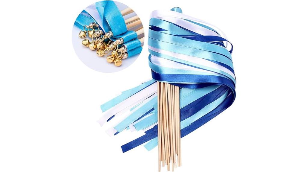 blue ribbon stick bells