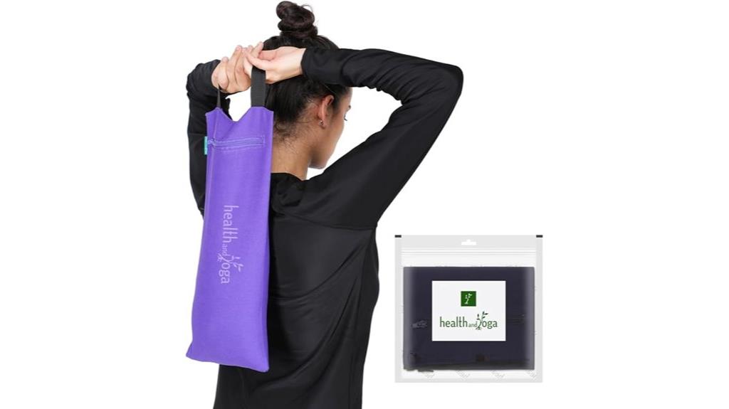 blue yoga sand bags