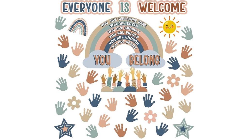 boho classroom bulletin set