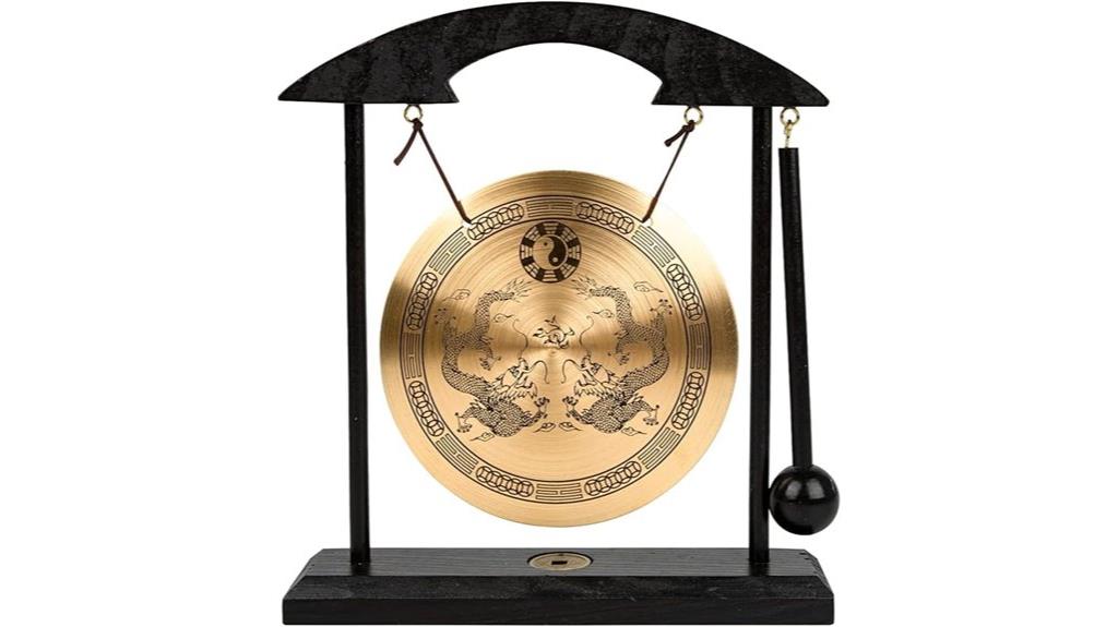 brass feng shui gong