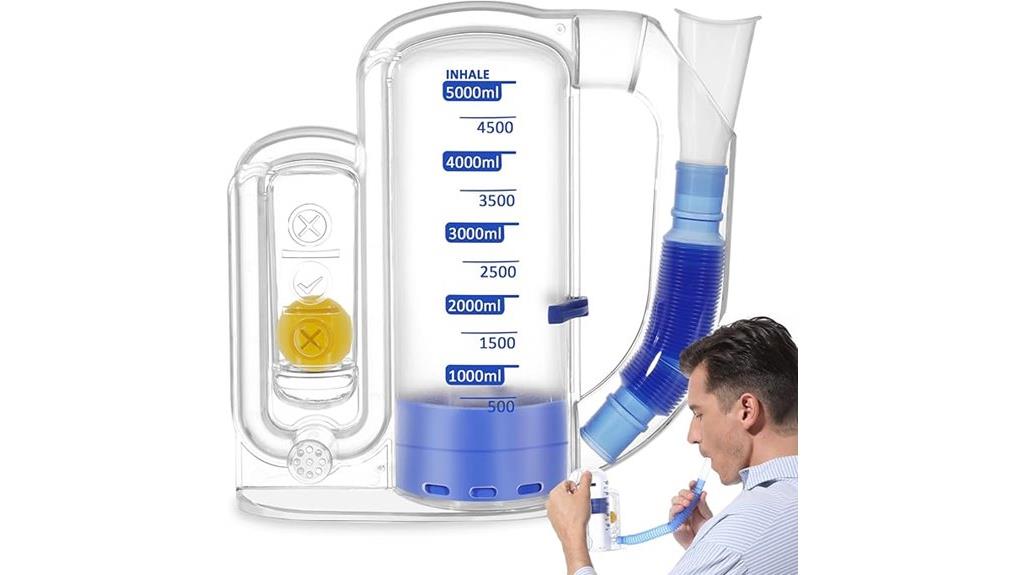 breathing exercise spirometer capacity