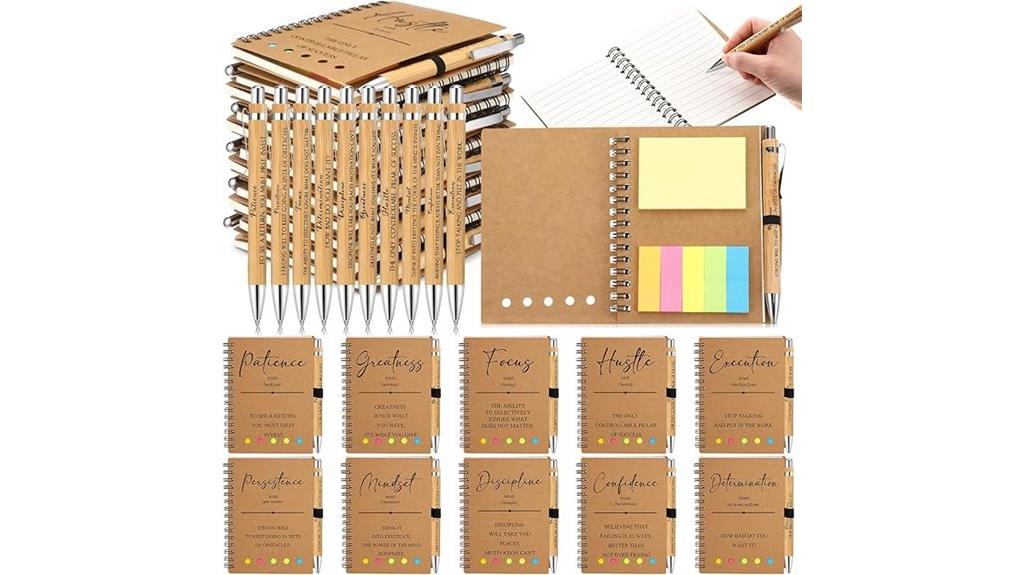 bulk motivational notebook set
