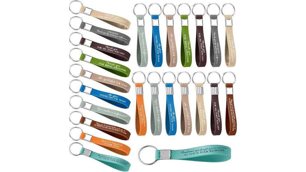 bulk pack of motivational keychains