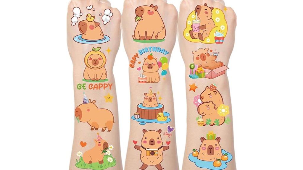capybara tattoo stickers
