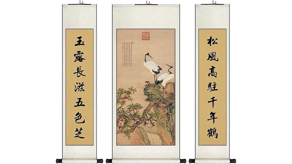 chinese crane wall art