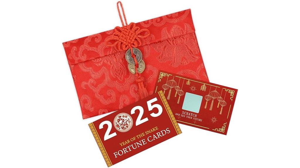 chinese new year fortune cards