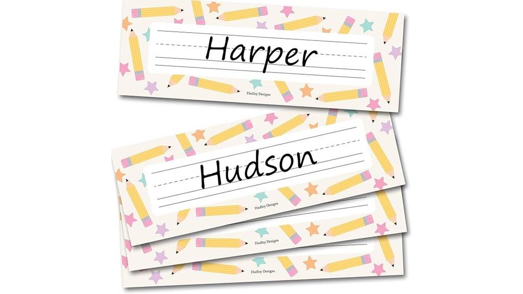 classroom desk name labels
