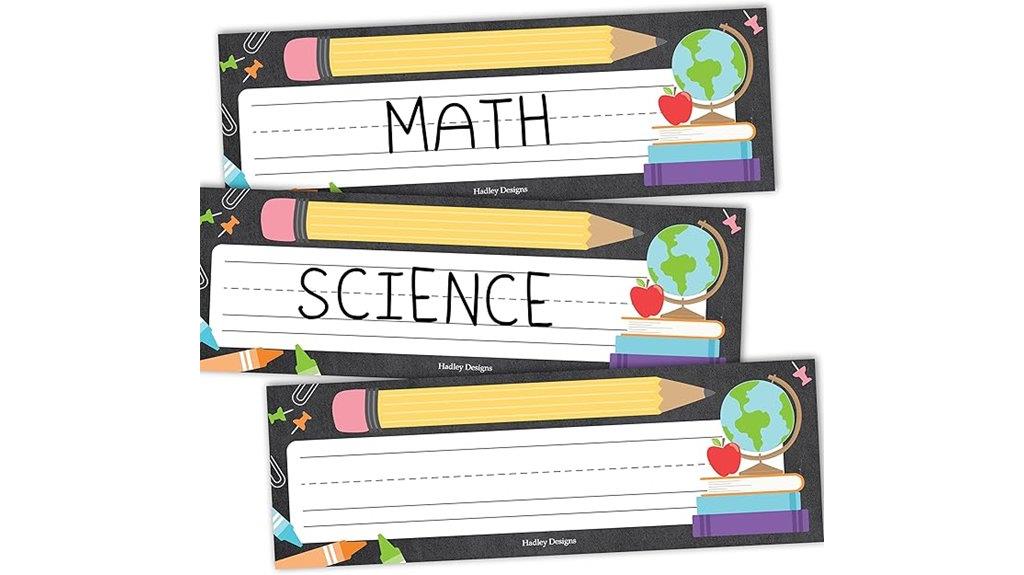 classroom desk name tags