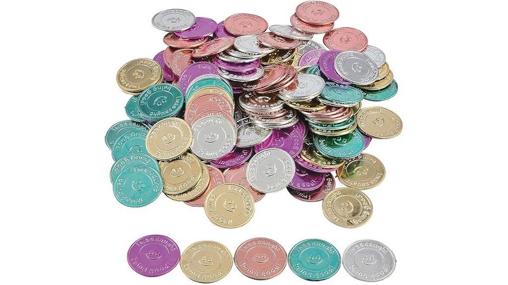classroom reward coins set