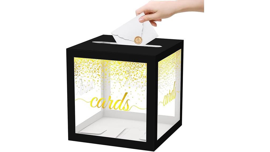 clear gift card box