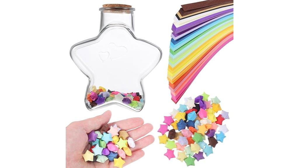 colorful origami paper set