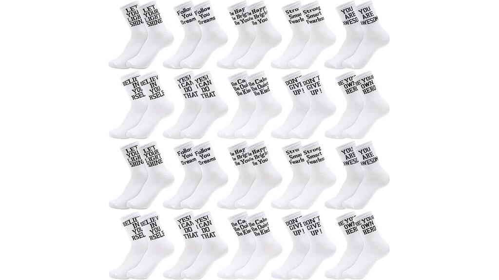 colorful striped crew socks