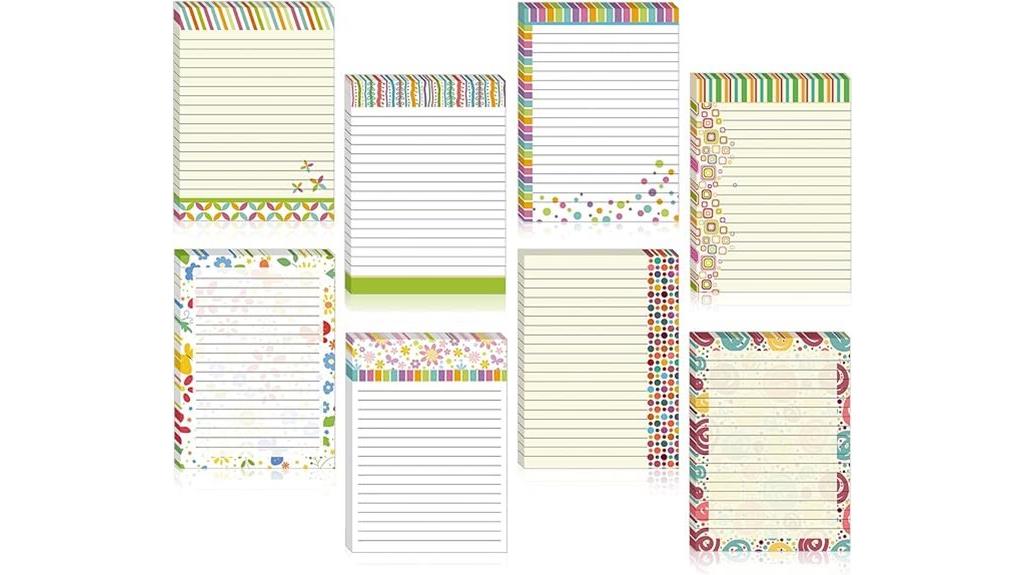 colorful women s notepads set