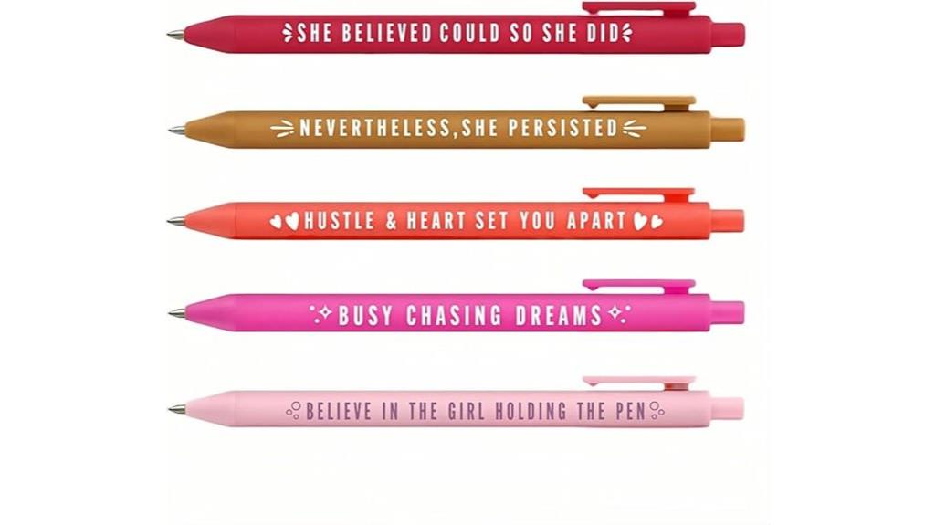 colorful writing instrument set