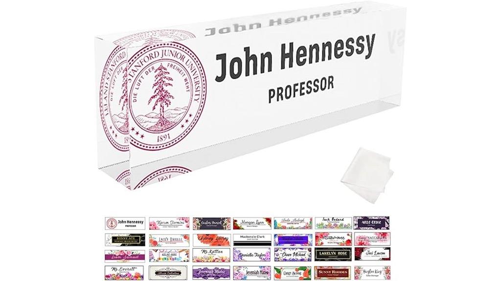 custom office desk nameplate