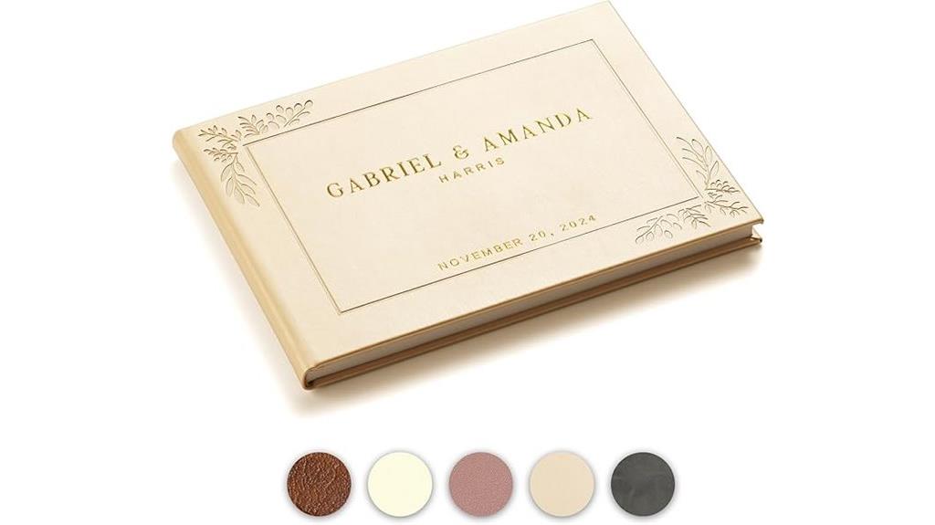 customized wedding guest book