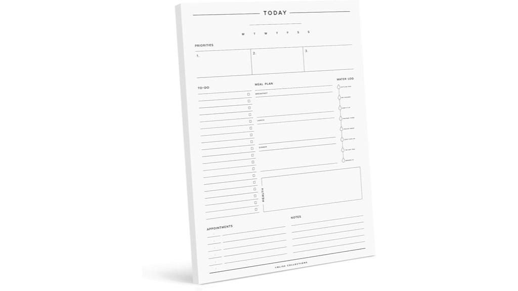 daily planning notebook