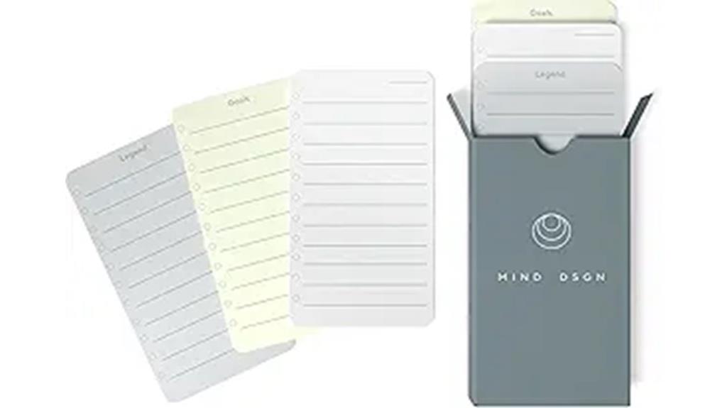 daily undated task cards