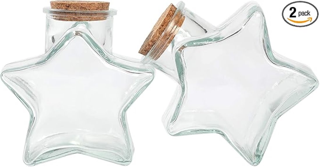 decorative glass bottles set