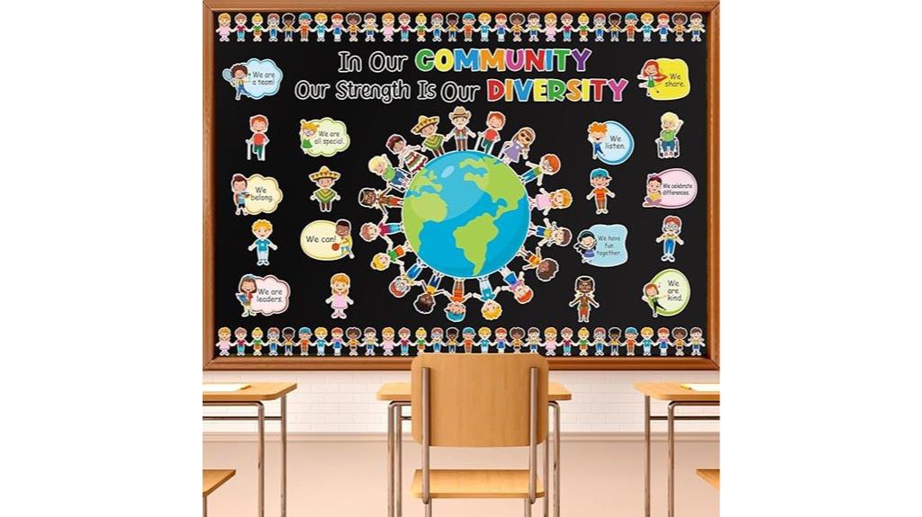 diversity classroom bulletin decor