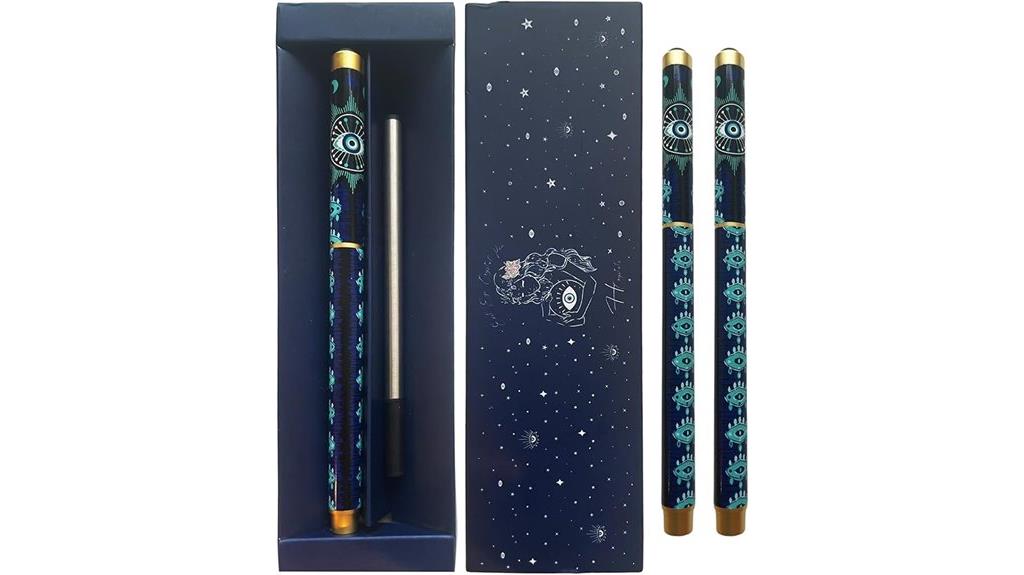 evil eye obsidian pen