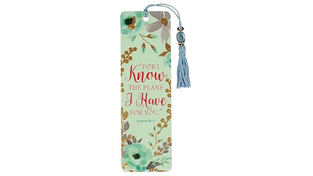 faithful promise beaded bookmark