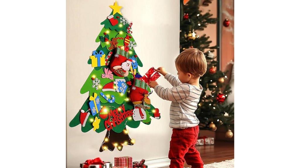felt christmas tree set
